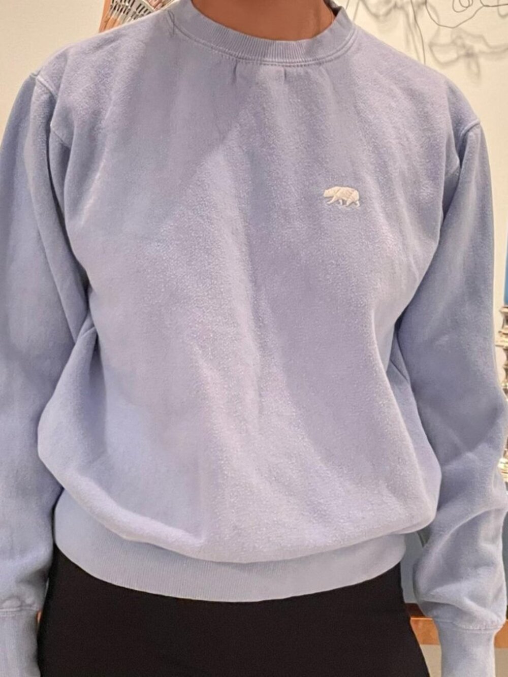 Brandy Melville Women's Blue Sweatshirt